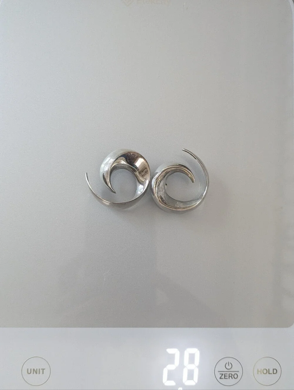 Gorgeous Sterling Silver Vintage Spiral Earrings